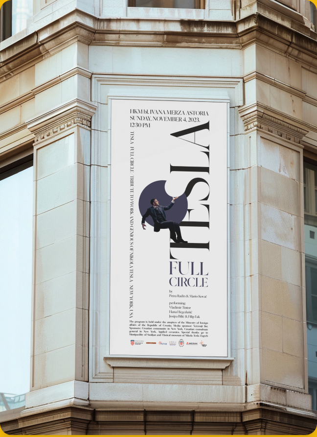 TESLA - Full Circle Poster Poster on Building