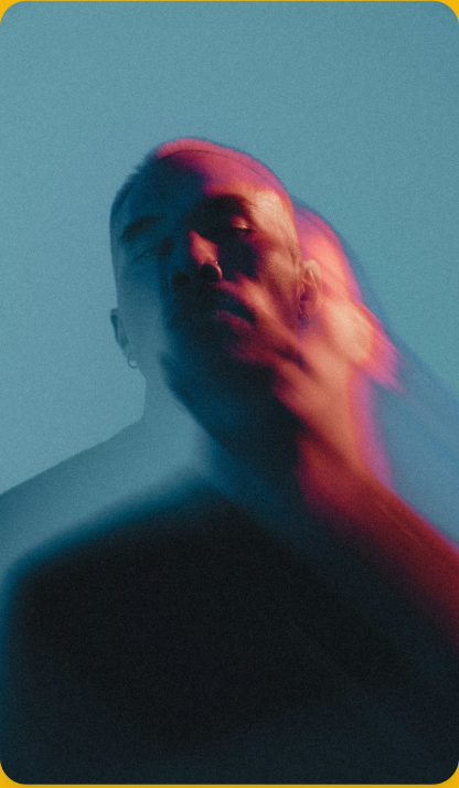 Artistic double light portrait